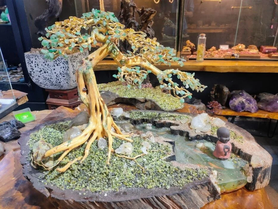 Tiểu Cảnh Bonsai Gỗ Lũa Phong Thủy BR-003