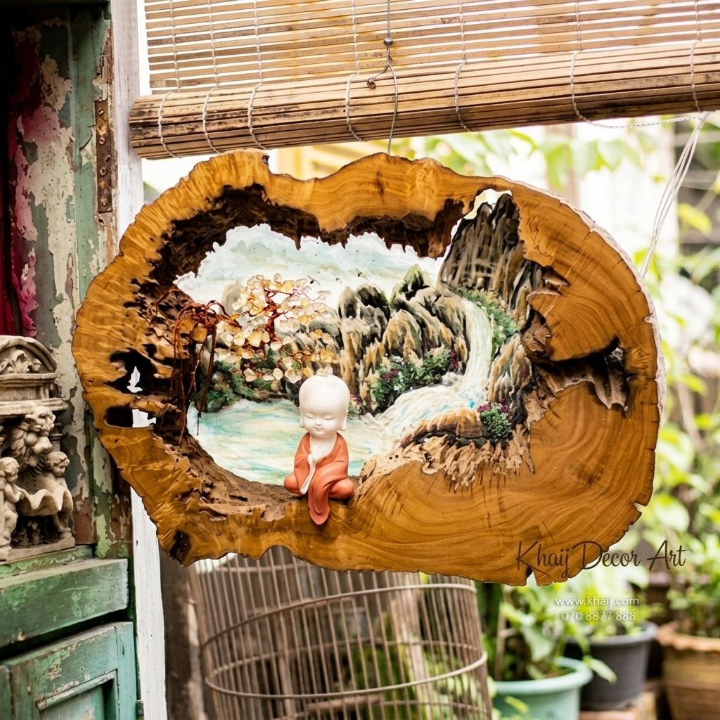 Gỗ Lũa Treo Tường Tranh Bonsai - Ảnh 3