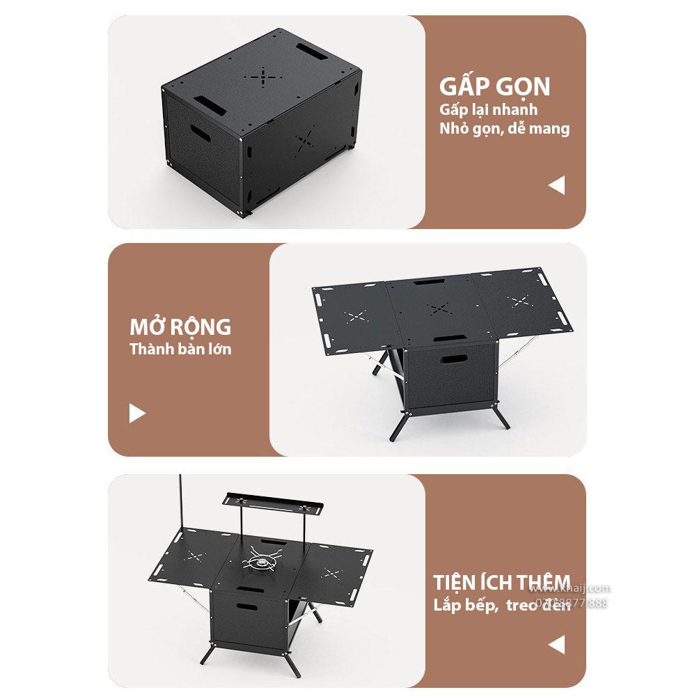 Bàn Thùng Igt Gấp Gọn Cắm Trại & Dã Ngoại Camping Cao Cấp (4)