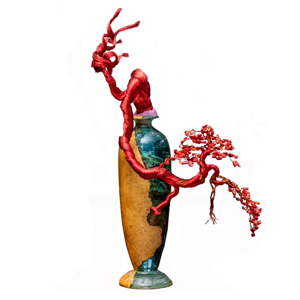 Bình Bonsai Đá San Hô Đỏ