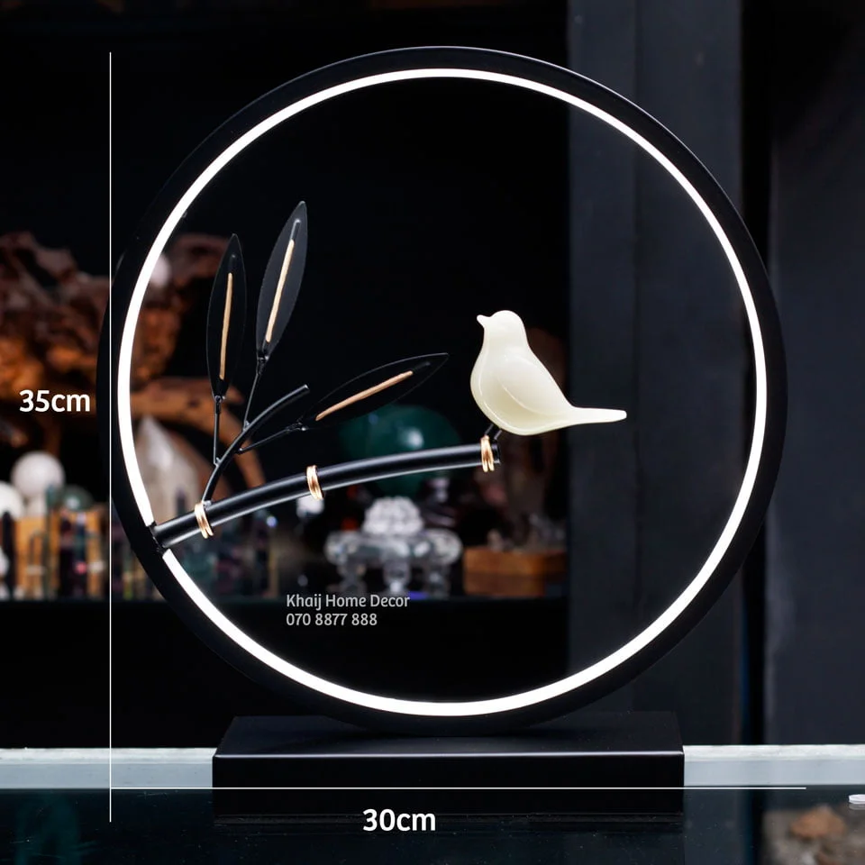 Alternative view of Đèn Trang Trí Decor - Chim Hỷ Tước Đậu Cành Trúc TC3