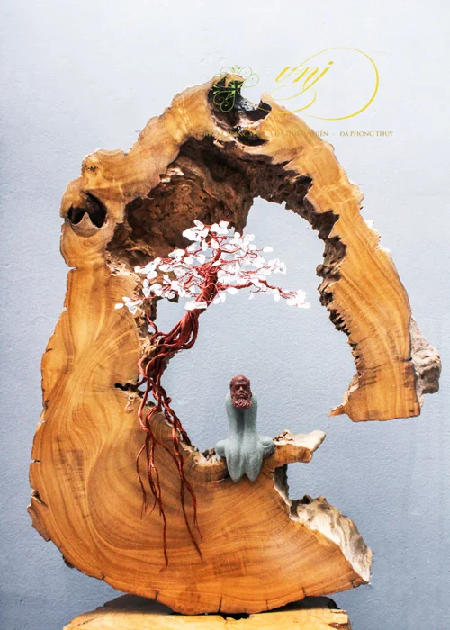 Lũa Bonsai Dây Đồng Đá Quý