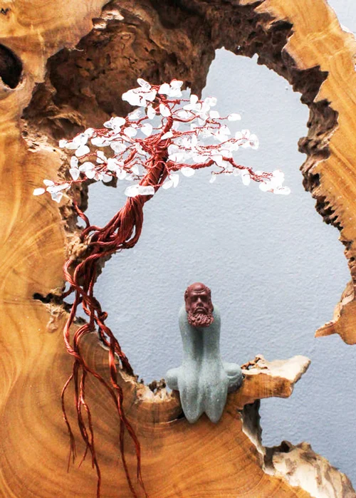 Lũa Bonsai Dây Đồng Đá Quý