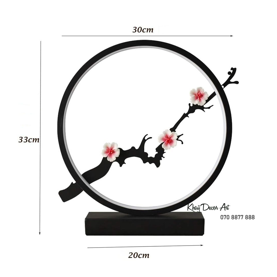 Đèn Để Bàn Trang Trí Decor Cành Đào Tg06