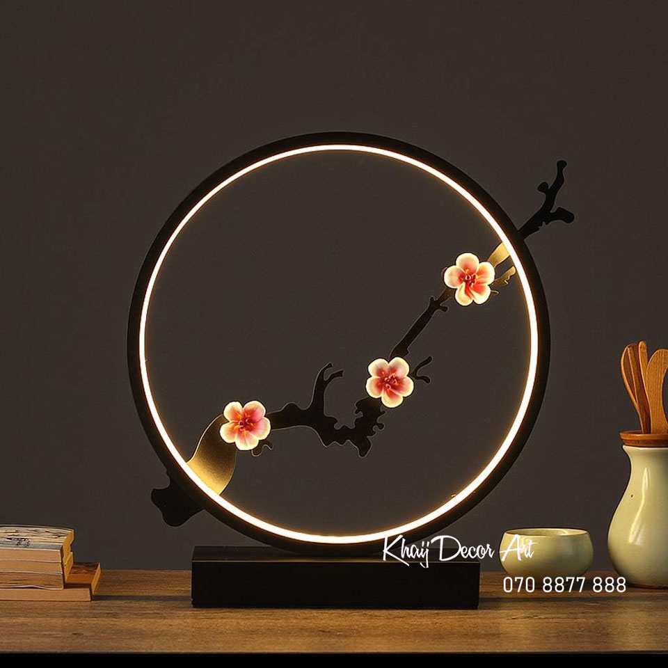 Đèn Để Bàn Trang Trí Decor Cành Đào Tg06