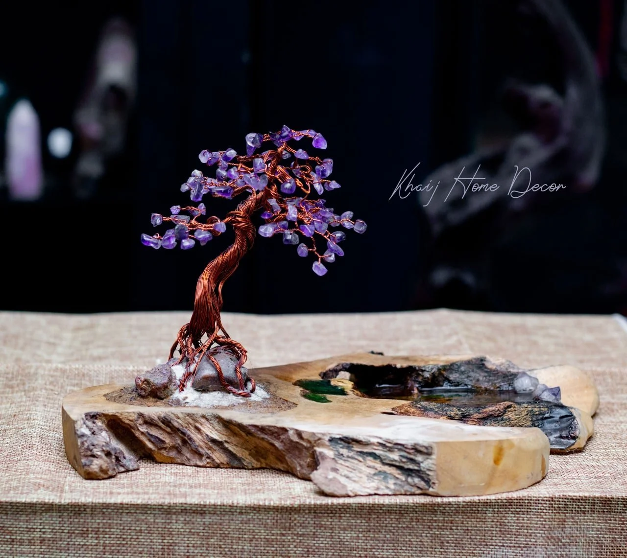 Bonsai Thạch Anh Tím Để Bàn BS12