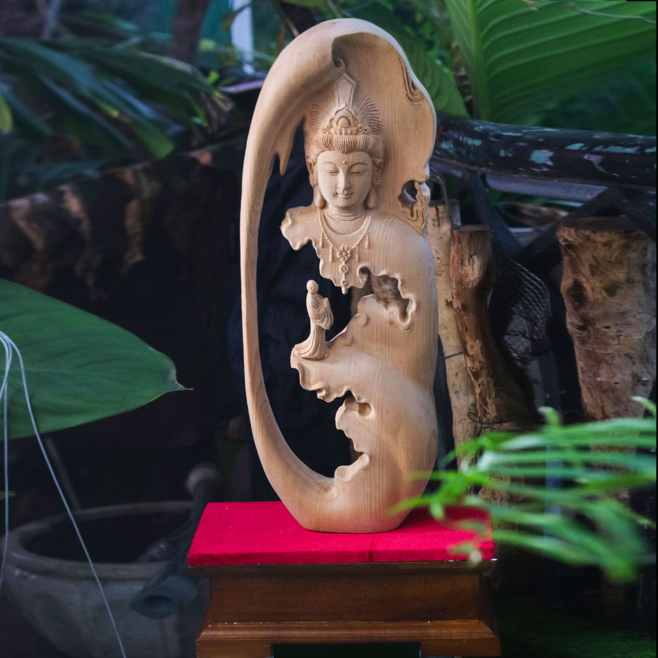 Diện Phật Gỗ Ngọc Am Tgw8