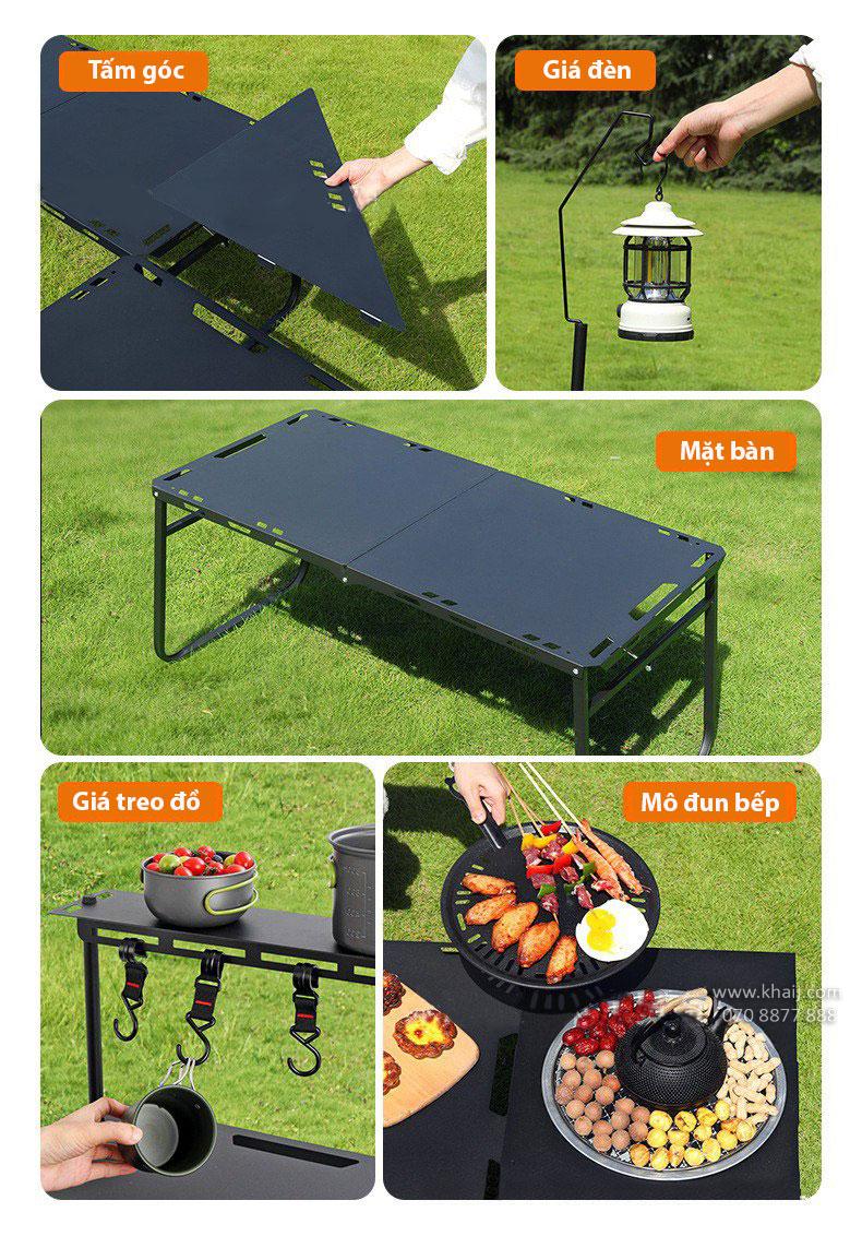 Bàn Camping Chiến Thuật IGT – Gấp Gọn, Đa Năng Cho Cắm Trại & BBQ Ngoài Trời BCP3 - Ảnh 3